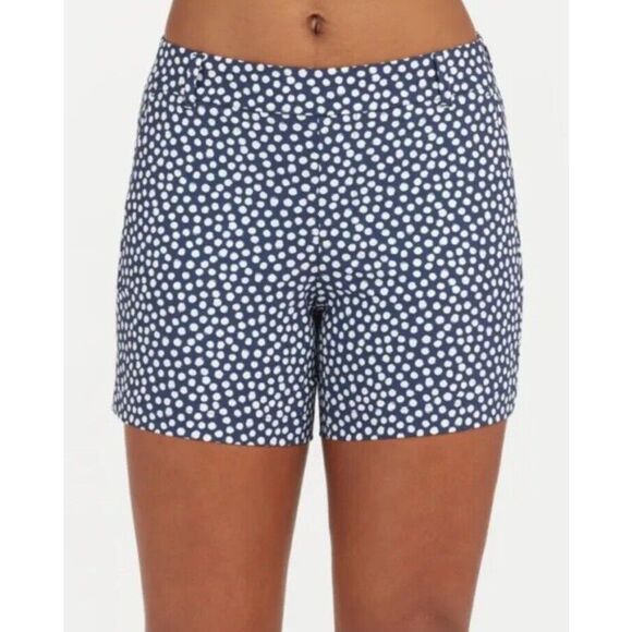 Spanx 50212R Women Sz XS Sunshine Shorts 6" Navy Painted Dot - Picture 11 of 15